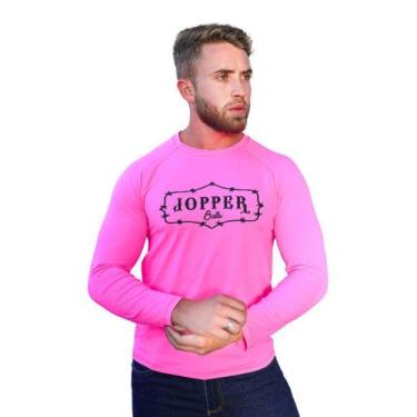 Imagem de Camiseta Masculina Térmica Uv50+ Rosa Pink Jopper Bulls