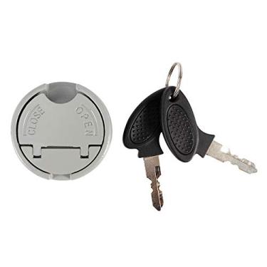 Imagem de SolUptanisu Tampa do tanque de combustível, trava da tampa do tanque de combustível e chaves para scooter GY6 4 tempos 139QMB