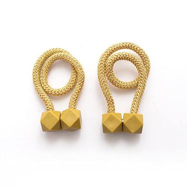 Imagem de Correia de cortina sem perfuração simples, sem instalação, fivela magnética, prendedores de cortina, suportes de cortina, T3,4 pcs