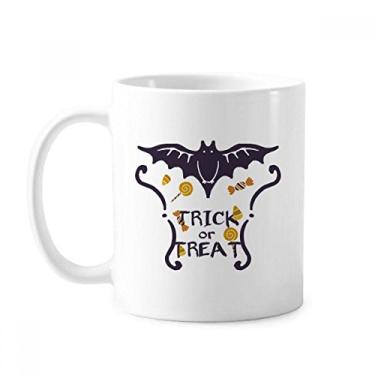 Imagem de Caneca de cerâmica em forma de borboleta com estampa de desenho animado Halloween caneca de cerâmica xícara de café