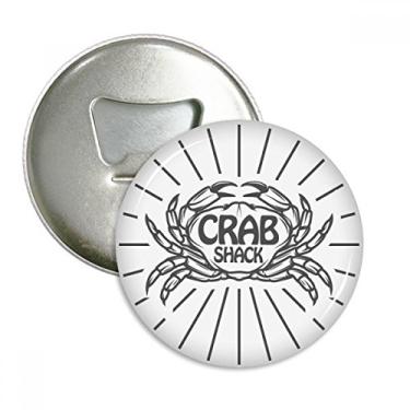 Imagem de Esboço de caranguejo, organização, radial, abridor de garrafas, ímã de geladeira, emblema multifuncional