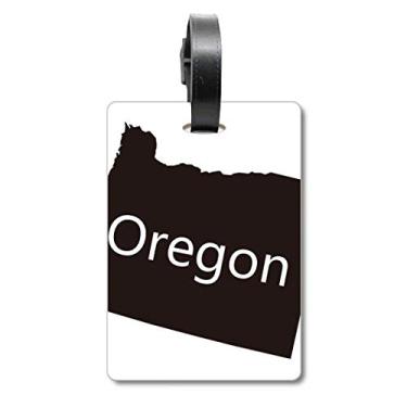 Imagem de Oregon The United States Of America Mapa Mala Etiqueta de Bagagem Cartão de Bagagem Scutcheon Etiqueta