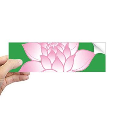 Imagem de DIYthinker Planta de flor flor flor lótus padrão rosa adesivo para janela notebook