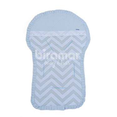 Imagem de Biramar Baby Brooklyn Chevron Capa para Carrinho de Bebê, Cinza/Azul, 1 x 74 x 36 cm