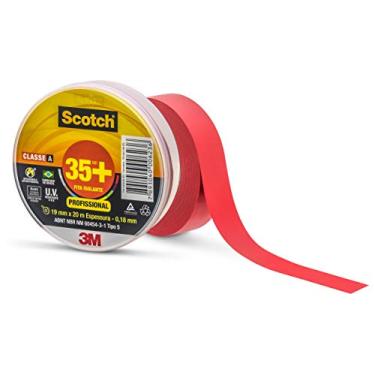 Imagem de Scotch, 3M, Fita Isolante, 35+, 19mm x 20m, Vermelha