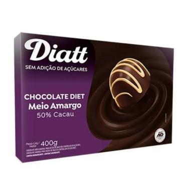 Imagem de Barra Chocolate Diet Meio Amargo 50% Cacau 500g - Diatt