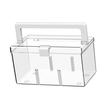 Imagem de shamjina Caixa de armazenamento de medicamentos, estojo de maquiagem, organizador de joias domésticas, primeiros socorros, maleta de transporte para, Claro