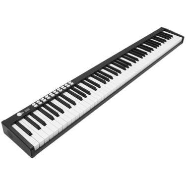 Homesen 88 K-Eys Piano Dobrável Piano Digital Piano Teclado Eletrônico  Portátil para Piano Aluno Instrumento Musical