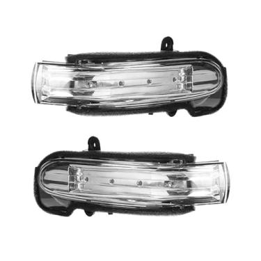 Imagem de WOLEN Luz marcador de carro asa retrovisor espelho retrovisor indicador de seta lâmpada lateral, para W203 2004 2005 2006 2007 4 portas