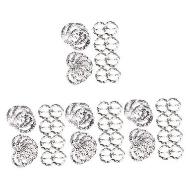 Imagem de NUOBESTY 120 Peças fivela japonesa redonda clipes de anel anéis de fivela de cachecol feminino camisas femininas chinelos de casa feminina clipe de lenço feminino clipe de nó de camisa fita
