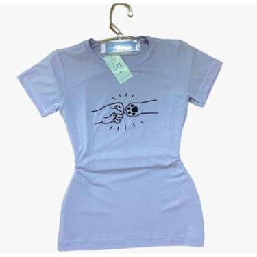 Imagem de Camiseta Feminina Baby Look Viscolycra Love Pet Lindas Cores-Feminino