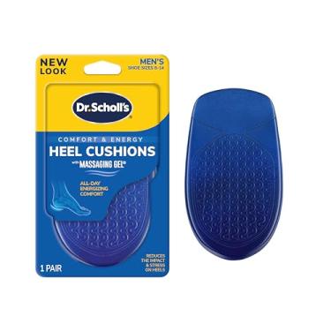 Imagem de Dr. Scholl's Almofadas de salto com gel de massagem avançado// Absorção de choque e amortecimento o dia todo para aliviar o desconforto do calcanhar (para homens 38-43, também disponível para mulheres 36-40)