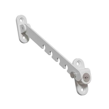 Imagem de Generic Fechadura de segurança para janela, limitador de janela, fácil de instalar, restritor de abertura ajustável para janela de batente, quarto, cozinha, branco