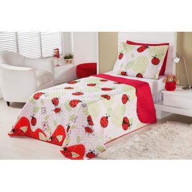 Imagem de Kit Cobre Leito Dupla Face Infantil  2 Pecas - Joaninha