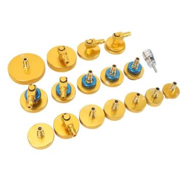 Imagem de Kit Adaptador de Sangrador de Cilindro Mestre 17 Peças Conjunto de Alumínio para a Maioria Dos Veículos para Recarga ou Sangramento de Fluido de Freio