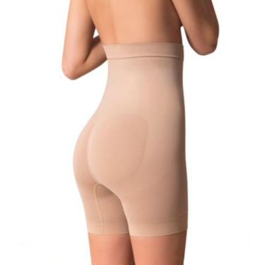 Imagem de kit com 2 Shorts Cinta Modeladora Alta Compressão Cintura Alta Sinta M