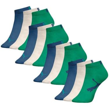 Imagem de 12 Pares De Meias Unissex Infantil Modelo Sapatilha Em Algodão Cotton 