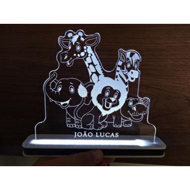 Imagem de Luminária Decorativa com LED Safari - Hobbies do Ofício, Rosa