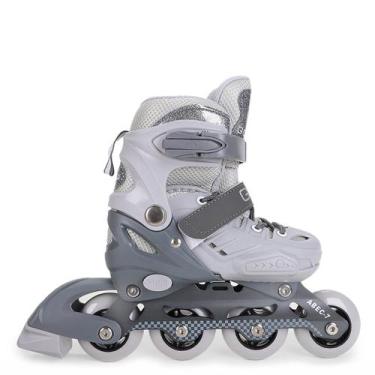 Imagem de Patins Gonew Plastic Frame ABEC-7 - 70MM, Cinza, 31 ao 34