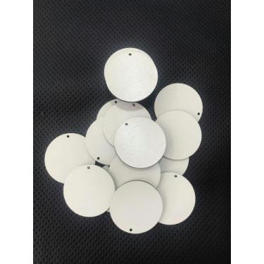 Imagem de 100 Chaveiros em mdf Resinado para Sublimação sem argola - Ricaria est