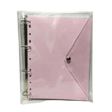 Imagem de Fichário Argolado A4 Pvc Cores Pastéis Com Divisorias E Folhas - ACP, 