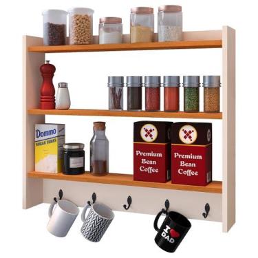 Imagem de Armarinho Amélia Cozinha Ganchos Porta Canecas Xicaras Cantinho Café A