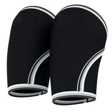 Imagem de Joelheira Cross Training LPO Agachamento Neoprene 7mm Preta - Be Leve,