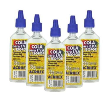 Imagem de Kit 05 Colas para EVA e Isopor 35g Acrilex