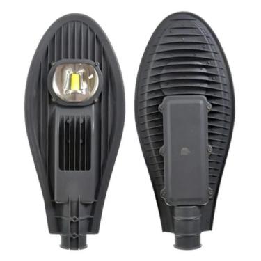 Imagem de Luminária Pública Led Cob 50w Poste Ip67 Blindada Branca Frio com  1an