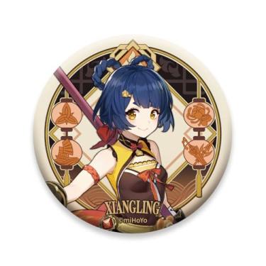 Imagem de Crachá de personagem da série temática Liyue Harbor, Plástico, Sem pedras preciosas