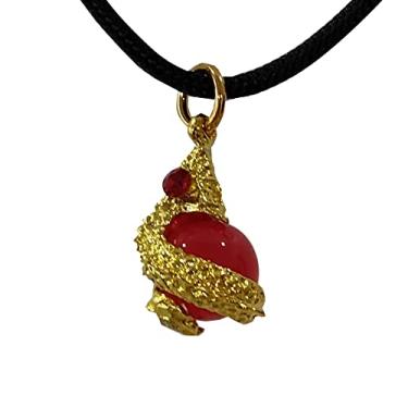 Imagem de Colar Heavens Tvcz Amuleto de Buda Tailandês Naga Fortuna Riqueza Mini Dragão Energia Talismã Abençoado Magia Pingente Corda Feito à Mão Poderoso Melhorar Bom, Size Naga Dragon Red: 0.50 x 0.90