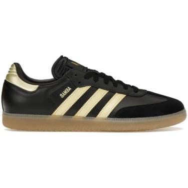 Imagem de adidas Samba OG Criança grande, Preto, dourado, 34 BR