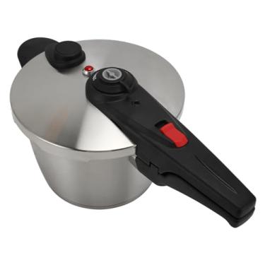 Imagem de Panela de Pressão, 304 Frigideira de Pressão à Prova de Explosão de Aço Inoxidável Com Tampa, Frigideira de Pressão de Frigideira de Fogão de Fogão de Fogão a Bolas de Pressão (6L)