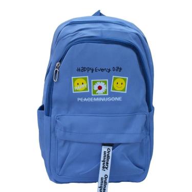 Imagem de Mochila Casual Feminina Happy Every Day Azul - Quanhe