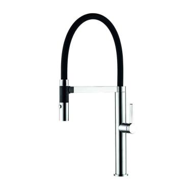 Imagem de Misturador Gourmet Harco Ponteira com Duplo Jato e Corpo Articulável Cromado/Black