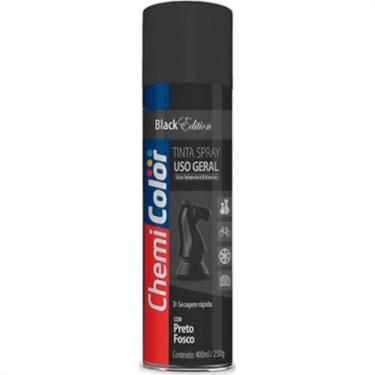 Imagem de Spray Chemicolor Geral Preto Fosco 400Ml - Kit C/6 LT - BASTON