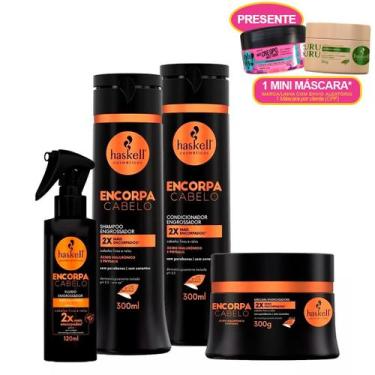 Imagem de Kit Haskell Encorpa Cabelo Completo 300ml +mini máscara