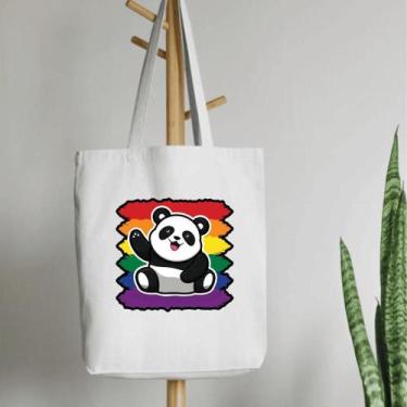 Imagem de Bolsa Ecobag - PANDA - Ecológica 100% Algodão Cru - Lojas Áurea