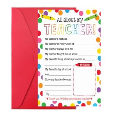 Imagem de Vale-presente de professor para formatura de aniversário para professores Cartão de agradecimento de agradecimento de estudantes, presentes de aposentadoria de professores para mulheres e homens