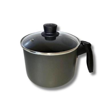 Imagem de Caneco Fervedor 16 Cm Antiaderente Com Tampa De Vidro - Marcolar, Graf