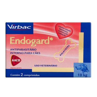 Imagem de Endogard para Cães Uso Veterinário 10kg com 2 Comprimidos