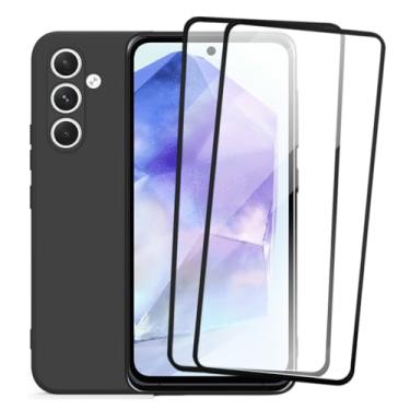 Imagem de Kit Capa Capinha Aveludada e 2 Películas de Vidro 3D Compatível Samsung Galaxy A55 - SMART E CASE