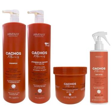 Imagem de Kit Arvensis Professional Cachos Naturais -Shampoo 1L + Ativador De Ca