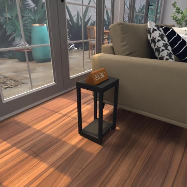 Imagem de Mesa Lateral Preta Aparador De Sofa Sala Mesa Lateral Cama