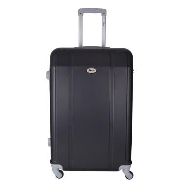 Imagem de Mala de Viagem Grande Continental em Abs, Cadeado Embutido, Rodas Giro 360 Ika - Preta, G