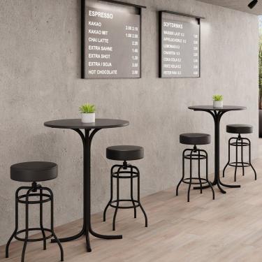 Imagem de Banqueta Giratória Para Sala De Jantar Marina Preto