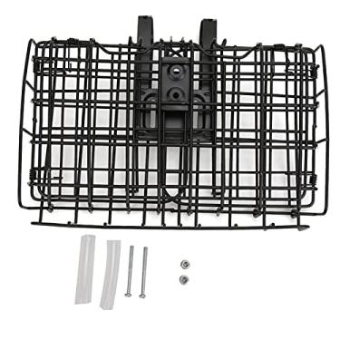 Imagem de Forte Bicicleta de Montanha Black de Ferro Black Cesta Frente Cesto dobrável pendurada Bolsa de Wire Acessório para entusiastas do ciclismo ao ar livre 1300g preto 1300G
