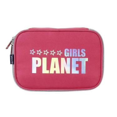 Imagem de Estojo Infantil Planet Girls Soft Luxo com capacidade para 100 canetas