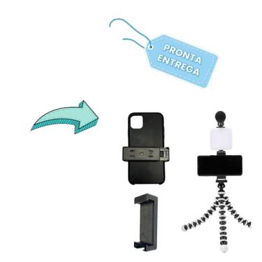 Imagem de Kit Youtuber Live Tripé Led Microfone