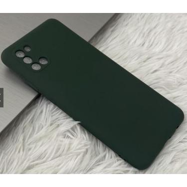 Imagem de Case Capa Capinha A31 Samsung Galaxy Silicone Aveludado Proteção de Câ